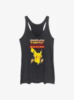 Pokemon Battle Ready Pikachu Womens Tank Top