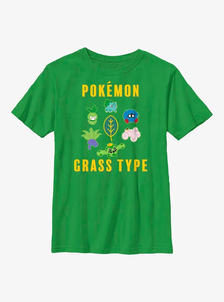 Pokemon Grass Type Youth T-Shirt