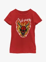 Stranger Things Demon Head Youth Girls T-Shirt