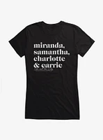 Sex And The City Names Girls T-Shirt