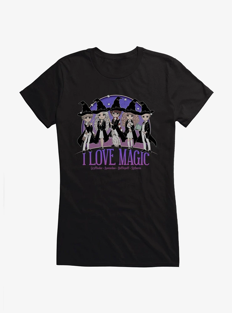 Harry Potter I Love Magic Girls T-Shirt