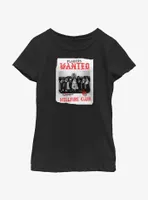 Stranger Things Hellfire Club Players Wanted Poster Youth Girls T-Shirt