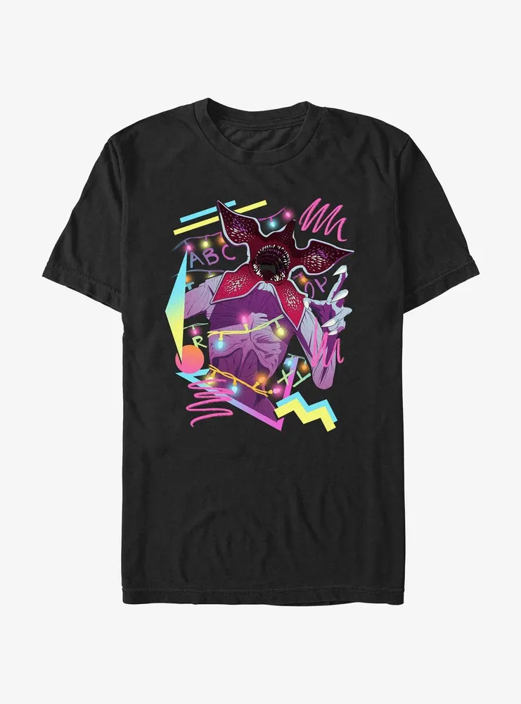 Stranger Things Neon Demogorgon Attack T-Shirt