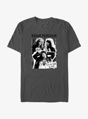 Stranger Things Eddie Munson Cutout Poster T-Shirt