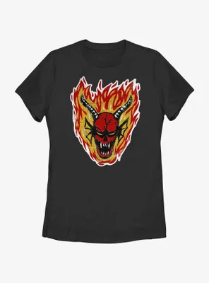 Stranger Things Demon Head Womens T-Shirt