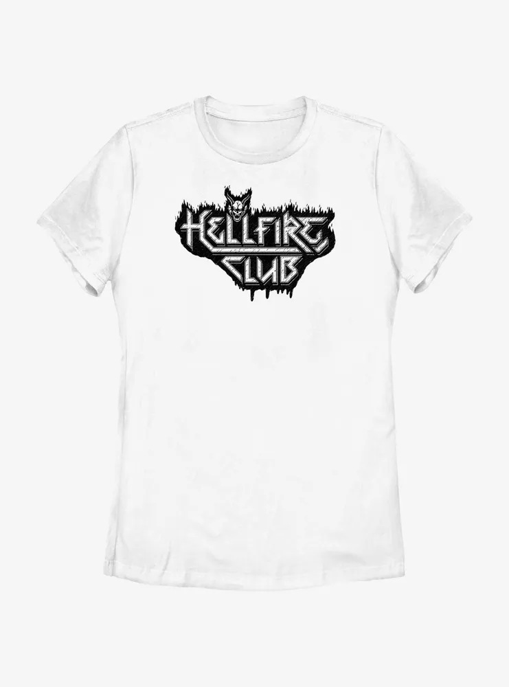 Stranger Things Hellfire Club Demon Logo Womens T-Shirt