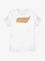 Stranger Things Vanishing Fire Logo Womens T-Shirt