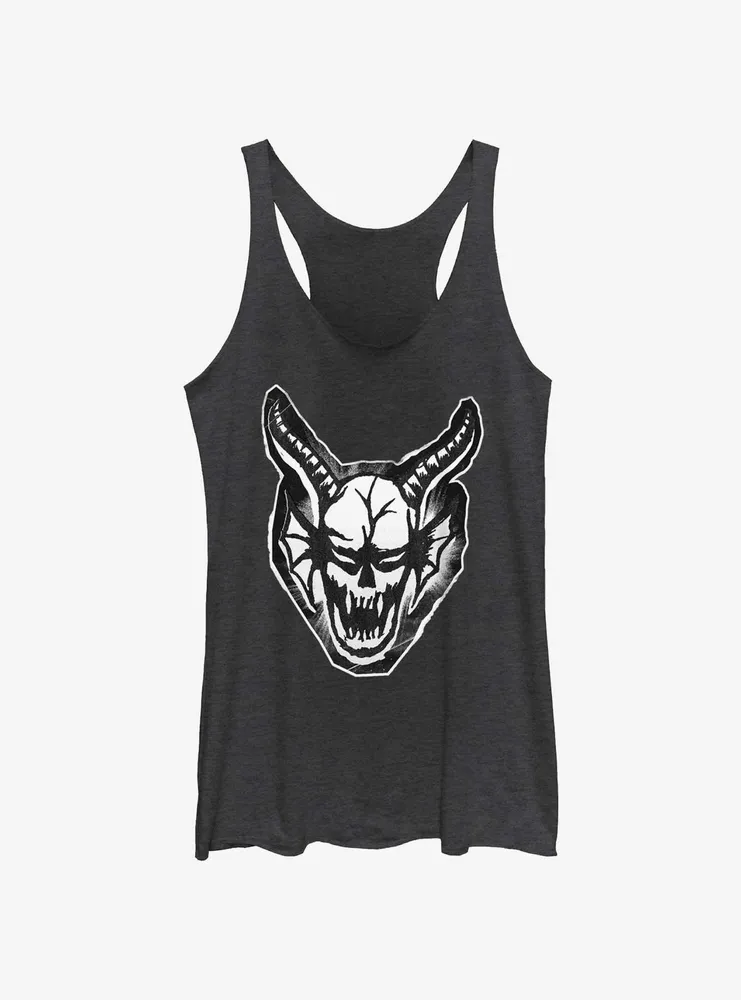 Stranger Things Cutout Demon Head Womens Tank Top