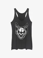 Stranger Things Cutout Demon Head Womens Tank Top