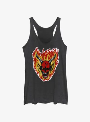 Stranger Things Demon Head Womens Tank Top