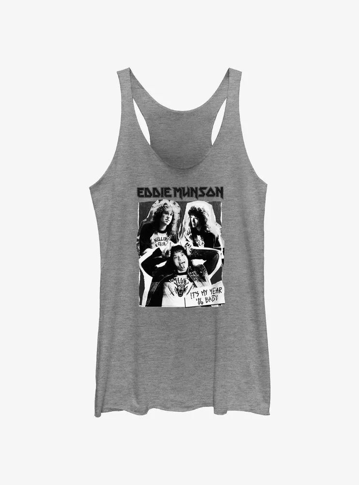 Stranger Things Eddie Munson Cutout Poster Womens Tank Top