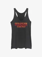 Stranger Things Fire Outline Logo Womens Tank Top