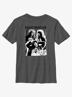 Stranger Things Eddie Munson Cutout Poster Youth T-Shirt