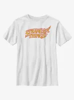 Stranger Things Vanishing Fire Logo Youth T-Shirt