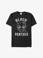 Marvel Black Panther Stencil Chalk Logo T-Shirt