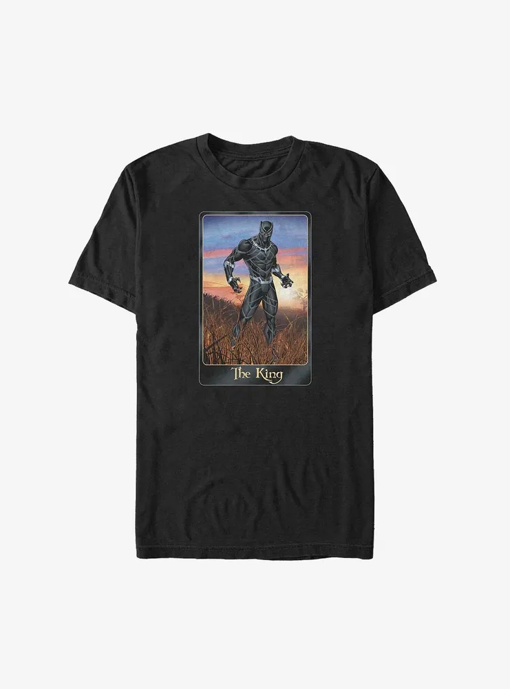 Marvel Black Panther Tarot Card King T-Shirt