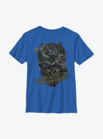 Marvel Black Panther Outline Youth T-Shirt