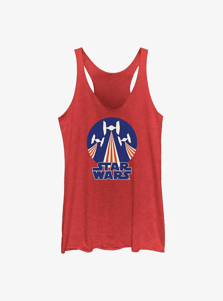 Star Wars Tie Figher Flag Stamp Girls Tank