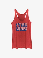 Star Wars Stars and Stripes Logo Girls Tank