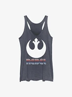 Star Wars Striped Rebel Emblem Girls Tank