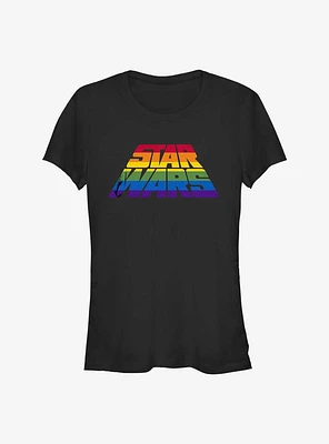 Star Wars Rainbow Logo Girls T-Shirt