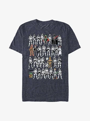 Star Wars Galaxy Fighters Sketch T-Shirt