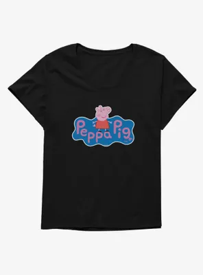 Peppa Pig Logo Womens T-Shirt Plus