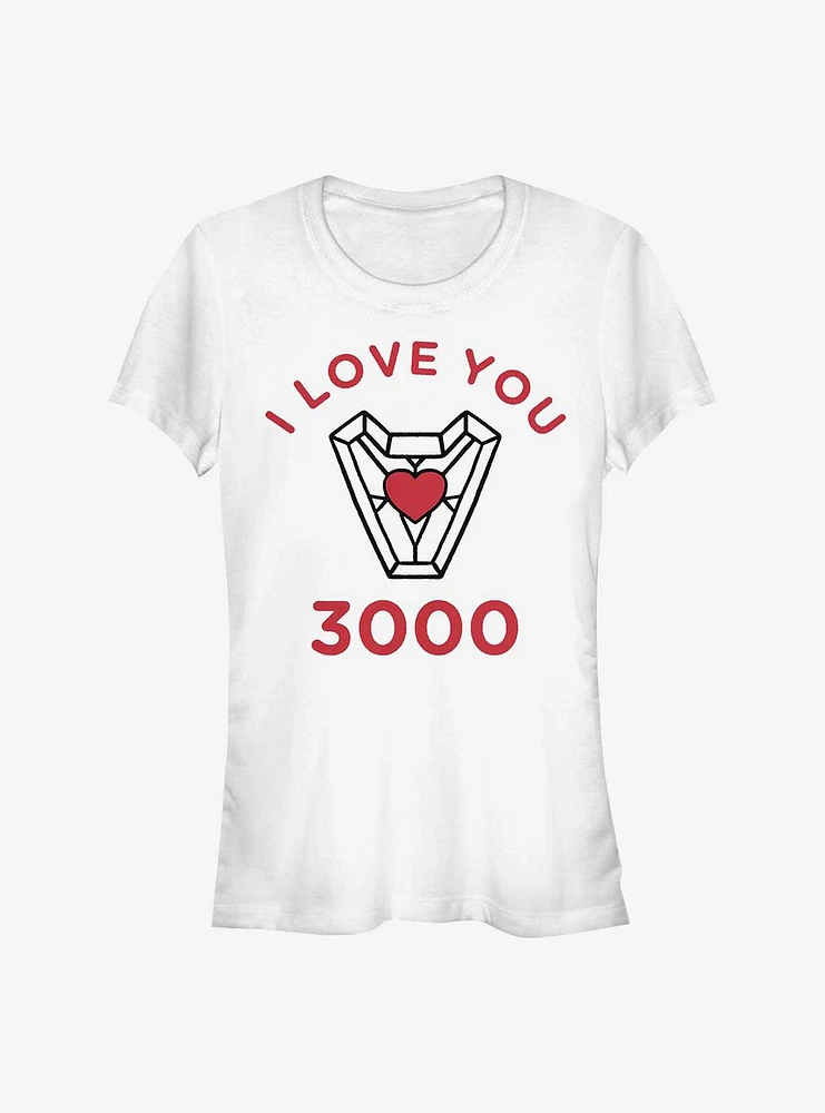 Marvel Avengers: Endgame Love You 3000 Heart Girls T-Shirt