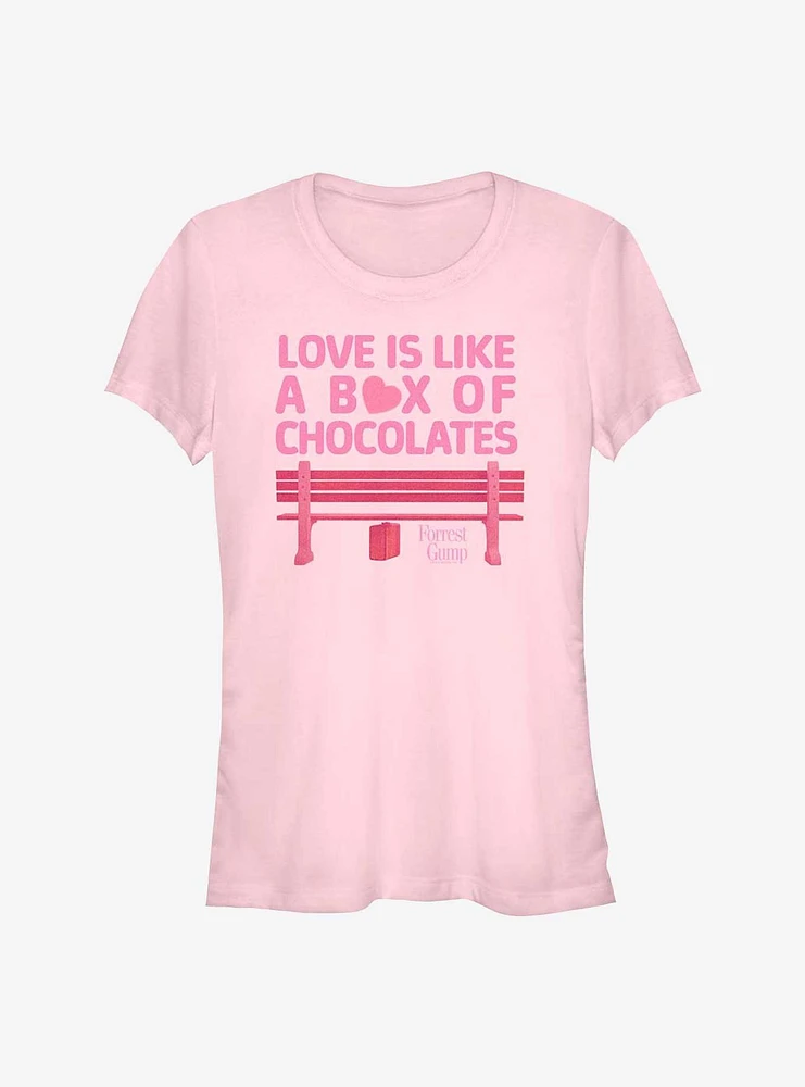 Forrest Gump Love Is Like A Box of Chocolates Girls T-Shirt