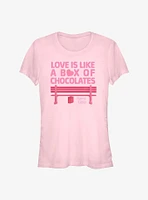 Forrest Gump Love Is Like A Box of Chocolates Girls T-Shirt