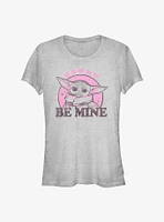 Star Wars The Mandalorian Grogu Be Mine Girls T-Shirt