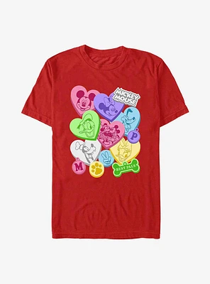 Disney Mickey Mouse Candy Hearts T-Shirt