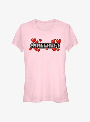 Minecraft Hearts Logo Girls T-Shirt