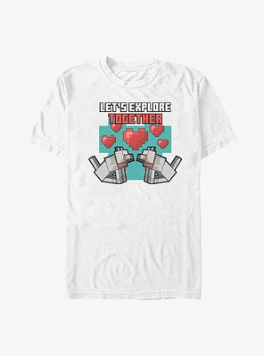 Minecraft Puppy Love Valentine T-Shirt