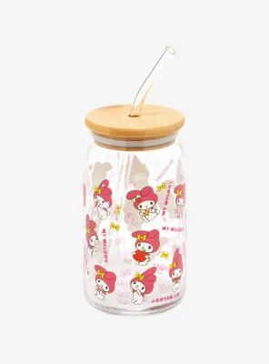 My Melody Icons Glass Travel Cup