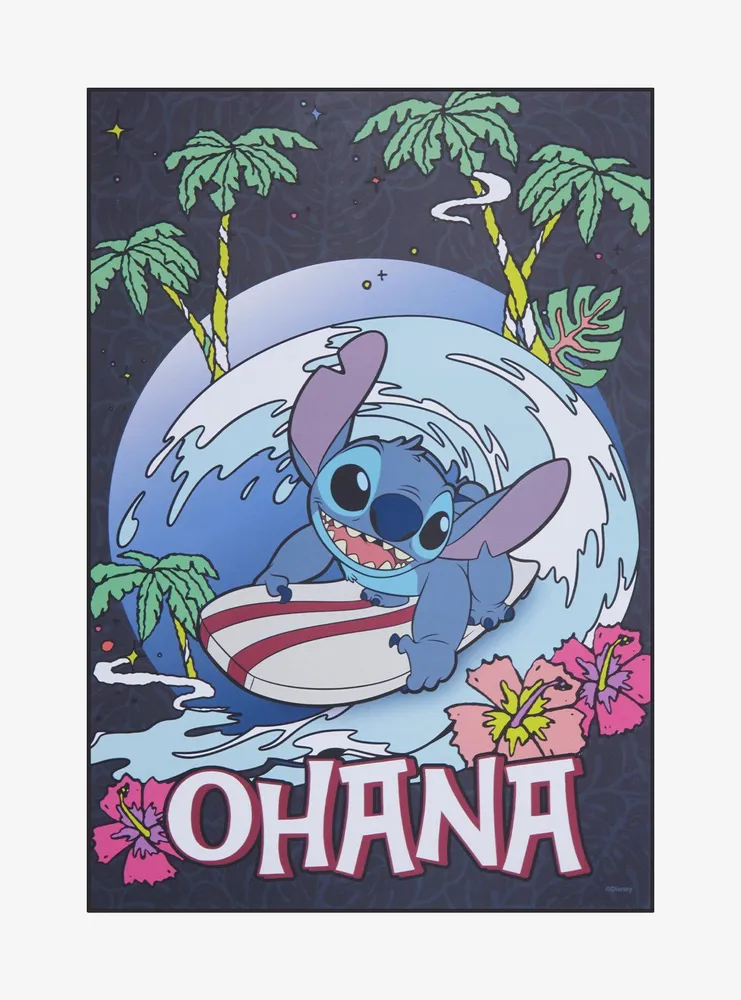 Poster Stitch - Hawaii Club Surf, Wall Art, Gifts & Merchandise