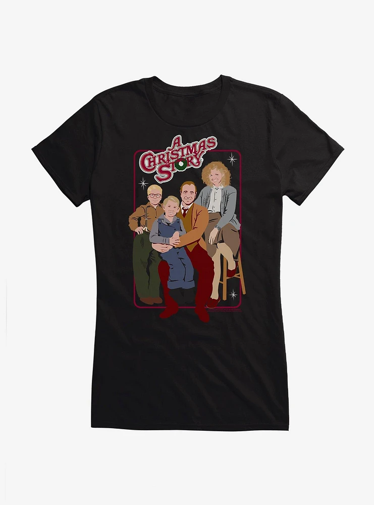 A Christmas Story Family Portrait Girls T-Shirt