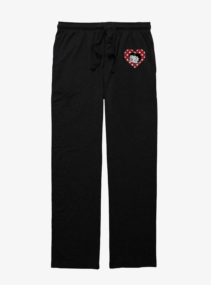 Betty Boop Wink Heart Pajama Pants