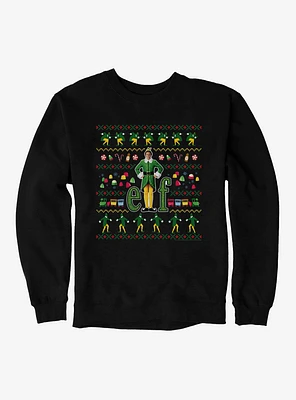 Elf Movie Ugly Christmas Pattern Sweatshirt