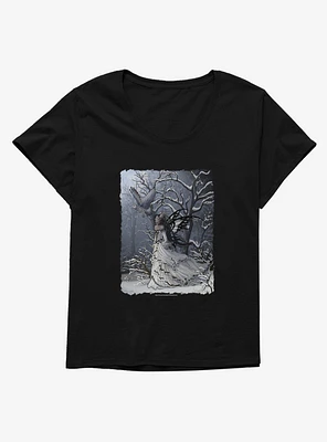 Queen Of Owls Girls T-Shirt Plus by Nene Thomas