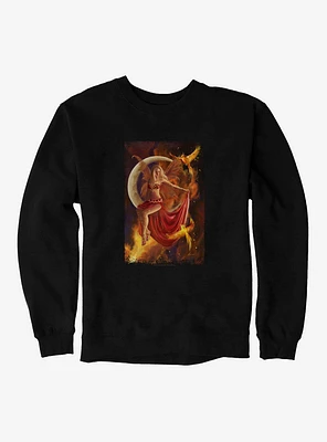 Fire Moon Sweatshirt by Nene Thomas