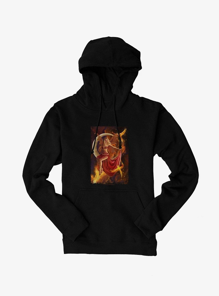 Fire Moon Hoodie by Nene Thomas