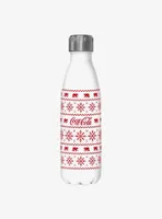 Coke Coca-Cola Christmas Pattern Water Bottle