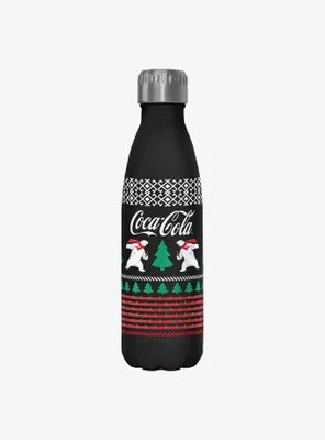 Coke Coca-Cola Polar Bear Christmas Water Bottle