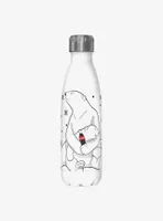 Coke Coca-Cola Polar Bear Snowflakes Water Bottle