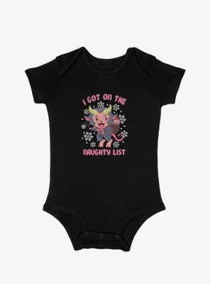 Krampus On The Naughty List Infant Bodysuit