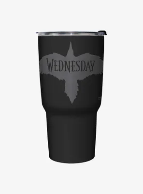 Wednesday Nevermore Raven Travel Mug