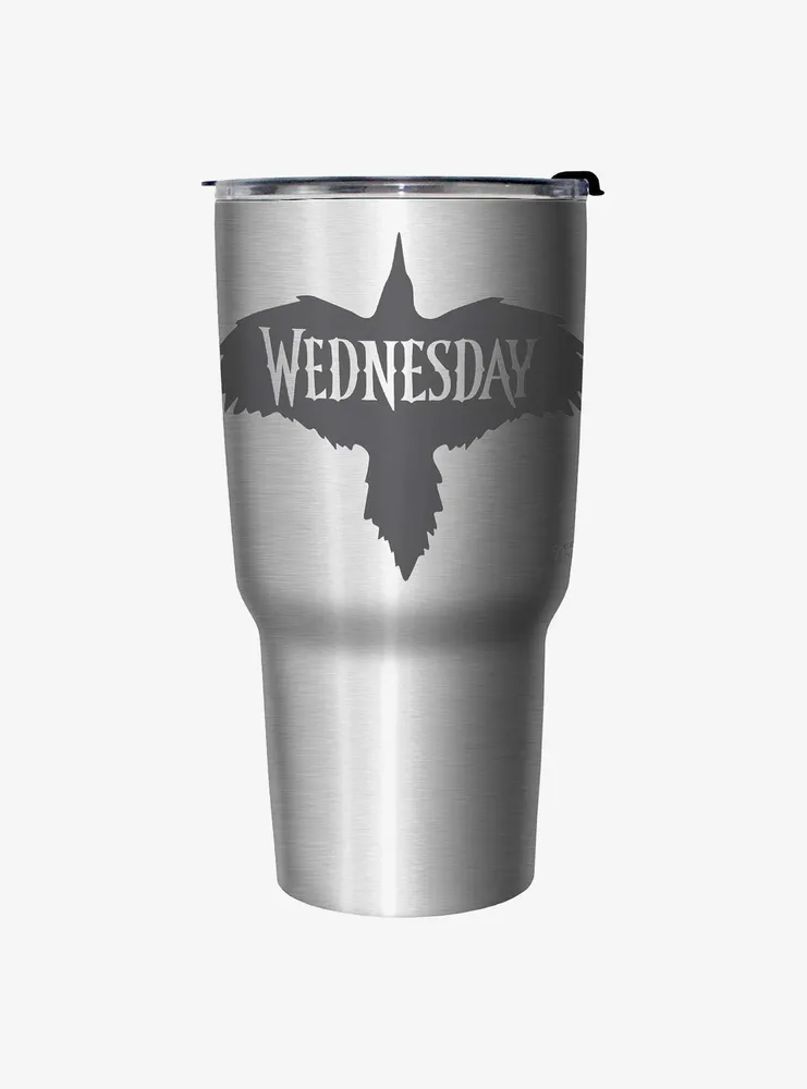 Wednesday Nevermore Raven Travel Mug