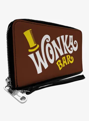 Willy Wonka And The Chocolate Factory Wonka Bar Wrapper Zip Around Wallet