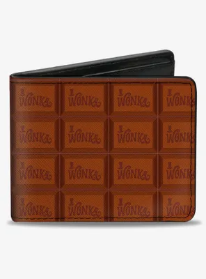 Willy Wonka And The Chocolate Factory Wonka Bar Blocks Bifold Wallet